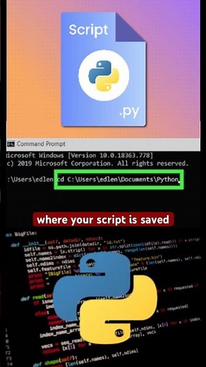 Run Python in Command Prompt in just 2 minutes! - execute .py files 💻