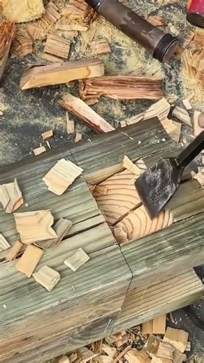 Chiseling Accurate Square Opening in Wooden Beam