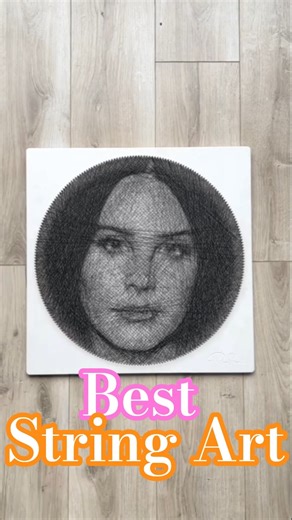 String Art Potrait Perfect Gift/The Best Of Best String Art In The World/String Art #shorts #art