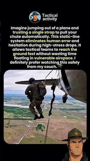 Why Paratroopers Don't Pull Rip Cords #science #engineering #army