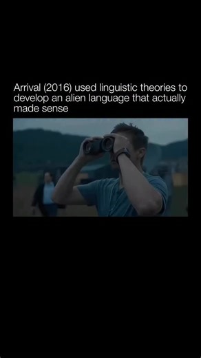 Explaining a Movie on Instagram: "@explainingamovie teaches you something new about movies everyday! Arrival (2016) grounded its alien language in real linguistics. Denis Villeneuve and writer Eric Heisserer brought in McGill linguist Dr. Jessica Coon to model how a specialist would decode a language with no shared reference points. The circular Heptapod logograms weren’t random artwork but a functional system built by Martine Bertrand and production designer Patrice Vermette, complete with inte