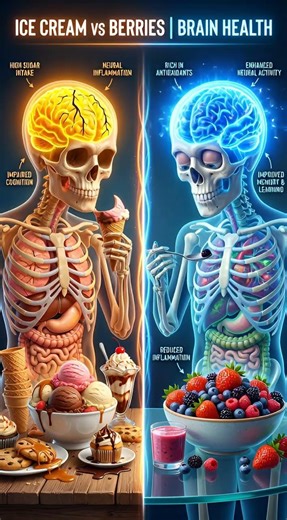 Ice Cream vs Berries: Surprising Effects on Your Brain & Mood 🍦🫐