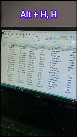 How to Fill Color in Excel with Help of Shortcut Key