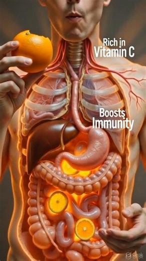 🍊 Orange Digestion Explained | Inside Your Body | 3D Animation