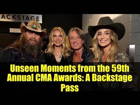Unseen Moments from the 59th Annual CMA Awards: A Backstage Pass
