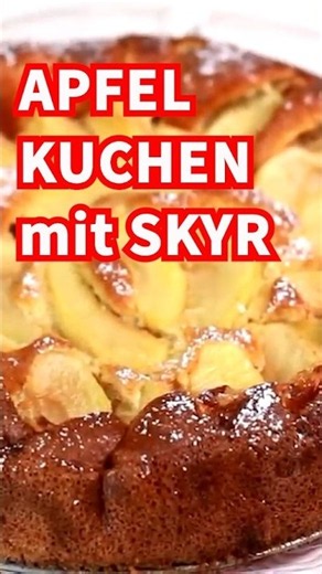 🍎 APFELKUCHEN mit SKYR - kalorienarm und lecker #shorts