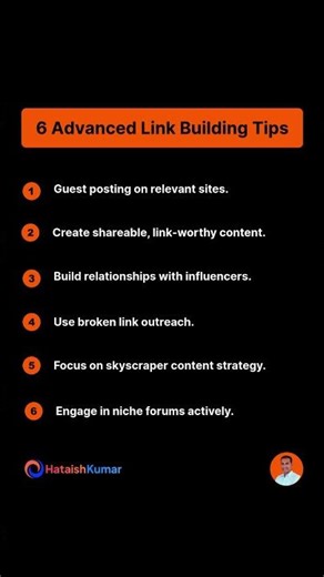 6 Advanced Link Building Tips