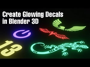 How to Create Glowing Decals in Blender 3D (Under 2 minutes)