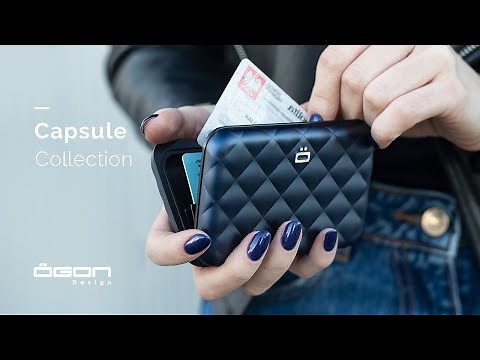 Quilted Button wallet by Ögon Design
