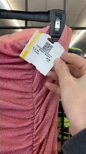 Thrift for a prom dress at Goodwill