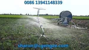 Hose Reel Irrigation Boom Used in Modern Farm With Mobile Sprinkler System