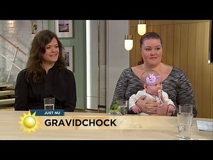 Visste inte om sin graviditet - födde barn - Nyhetsmorgon (TV4)