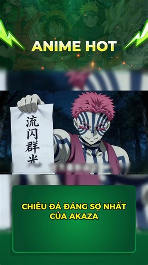 CHIÊU ĐÁ ĐÁNG SỢ NHẤT CỦA AKAZA #shorts #anime #wibu #demonslayer #thanhguomdietquy