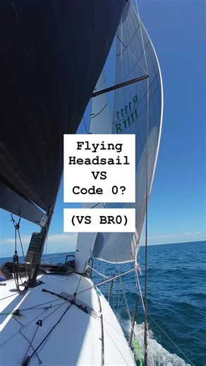 Kraken Sails on Instagram: "Upwind forecast backing to reaching angles-While the rest of the fleet chopped wood at 35 degrees, getting slowed by every wave, and then going straight to their codes and assys, we sailed slightly lower with the flying headsail to keep the boat moving through light air and had better VMG for the conditions, going to the code as soon as the angles would let us, trusting the forecast would come around in the latter part of the race. The best indicator on days like this