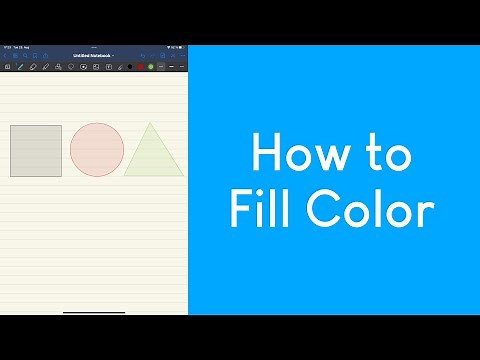 How to automatically fill figures with transparent color on GoodNotes | Fill color