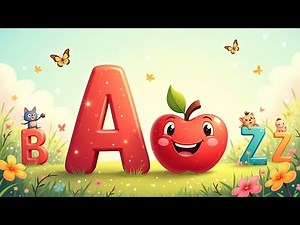 "A to Z Cartoon Letters for Kids | A for Apple to Z for Zebra | Fun ABC Learning"