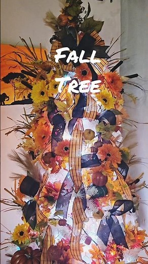 FALL CHRISTMAS TREE DECORATING FOR THANKSGIVING! 🍂🎄