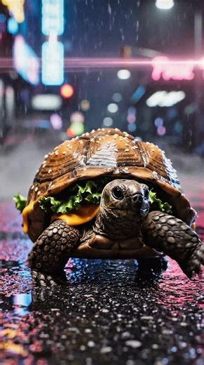 This Burger Turtle Shouldn’t Exist…🍔🐢 #shorts