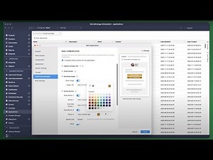 Configure Email Notifications and Define Authentication Modes for Applications