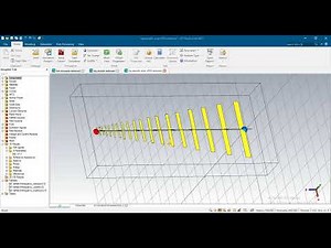 LPDA log periodic dipole antenna design results with 9 3dbi gain in cst