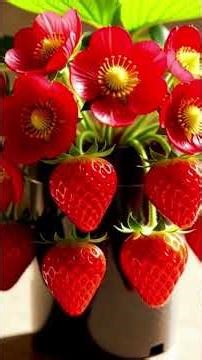 How Strawberries Grow! Seed to Ripe Fruit Time-lapse (Ultra Realistic)”