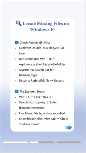 Missing Files on Windows 10? Here’s Where to Look for Deleted Files#windowstips #filerecovery