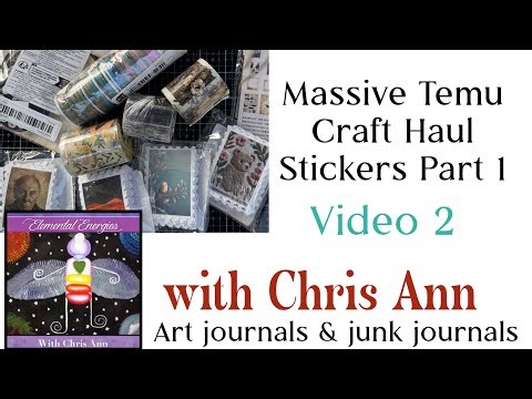 Massive Temu Craft Haul – Stickers Part 1 | Mega Sticker Haul Overview VIDEO 2