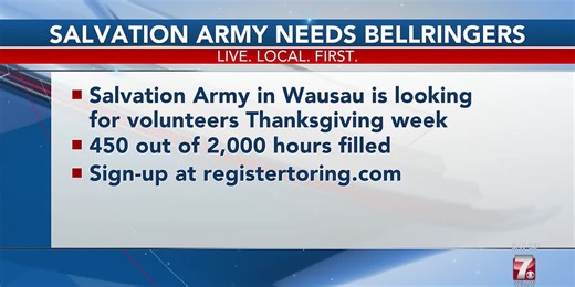 Salvation Army looking for more bellringers