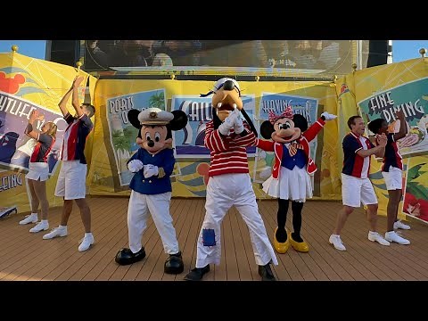 Sailing Away Deck Party - Disney Fantasy | Disney Cruise Line