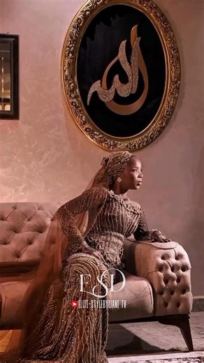 Beautiful Hausa Bride Dressed in Her Regal Traditional Wedding Dress! 😍 #nigerianbride