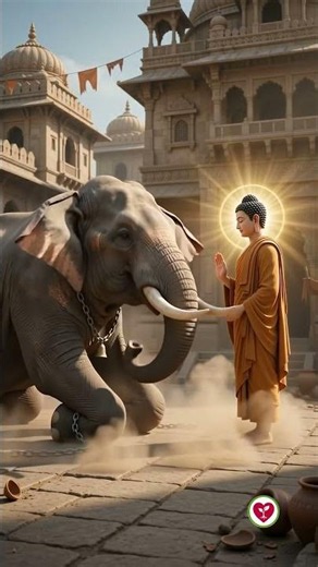How the Buddha Tamed a Charging Elephant 🐘✨ | The Miracle of Nalagiri #Buddha #Nalagiri #buddhastory