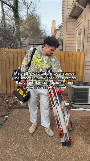 LIGHTS BACK ON. 2/13 | power line