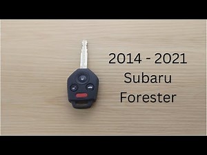 How to change the battery of a Subaru Forester key
