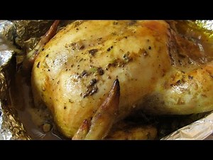 Whole Roast Chicken Recipe - How To Make Baked Chicken With Garlic And Mustard - Quick and Easy