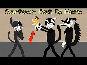 Cartoon Cat Baby With Cartoon Cat Girl | Take Care Of A Kid | Cartoon Dog (DC2 Animation)