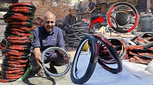 How To Make Millions Truck Steering Wheel Covers in a Local | Restoration Skills