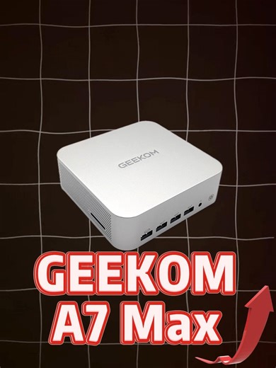 GEEKOM A7 Max 💻⚡ Kompakt im Design, kompromisslos in der Leistung. Ob Multitasking, Content Creation oder Gaming – der A7 Max liefert stabile Performance in jeder Situation. Leise im Betrieb, stark unter Last. Perfekt für moderne Setups mit hohen Ansprüchen. Minimaler Platz. Maximale Power. 🚀 #GEEKOM #GEEKOMA7Max #MiniPC #TechSetup #DeskSetup #GamingSetup #ContentCreation #HomeOffice #PCSetup #Performance #CompactPC