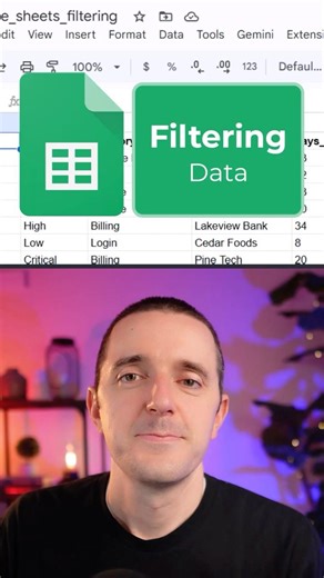 Filtering Data in Google Sheets (Quick & Easy)