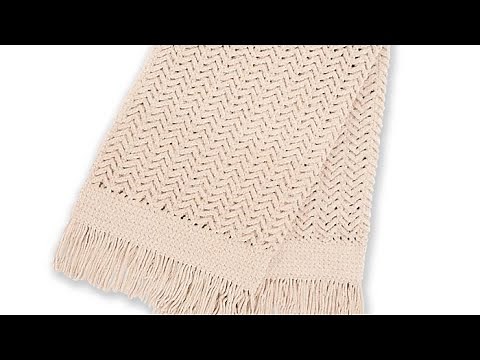 Crochet Herringbone Blanket with 4 Ply Worsted | EASY | The Crochet Crowd