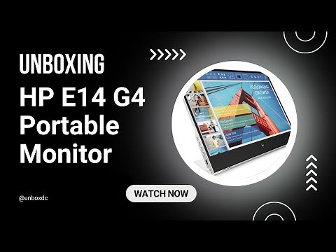 HP E14 G4 Portable Full HD monitor (1B065AA) - Unboxing and quick testing