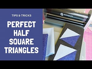 Making Perfect Half Square Triangles with AccuQuilt Fabric Cutting Machine