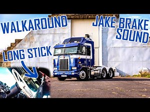 WALKAROUND & SOUND: Kenworth K100 Aerodyne // *Jake Brake* * Long Gearstick*