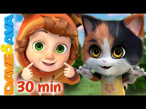 🤪 Little Kittens | Kids Songs & Nursery Rhymes for Babies | Dave and Ava 🤪
