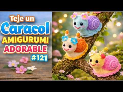 Teje un Caracol Amigurumi no solo son adorables… son perfectos para vender