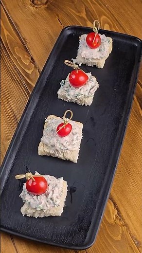 Crispy Tuna Dill Bites – Easy & Elegant Finger Food in 5 Minutes #tuna