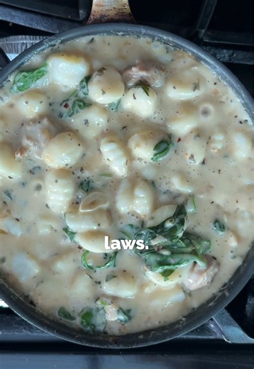 Creamy Spinach Sausage Gnocchi Recipe