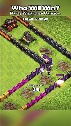 20 Party Wizards vs All Level Cannons 🔥 | Clash of Clans Shorts #clashofclans #shorts