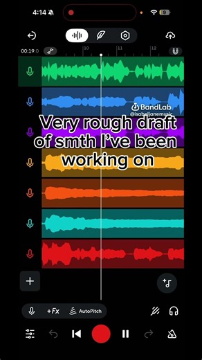 first time using BandLab lol #viralmusic #bandlab #singer #arrangement #viralsong #raye #music #fyp