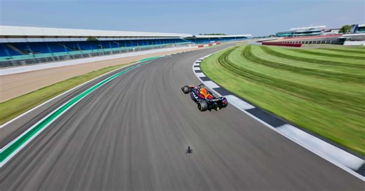 World’s fastest filming drone chases Max Verstappen