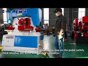 Hydraulic Ironworker/Iron worker Q35Y Operation Guide